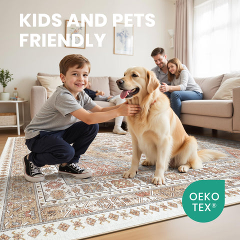 Zesthome versatile rug suited for living rooms, bedrooms, and busy homes