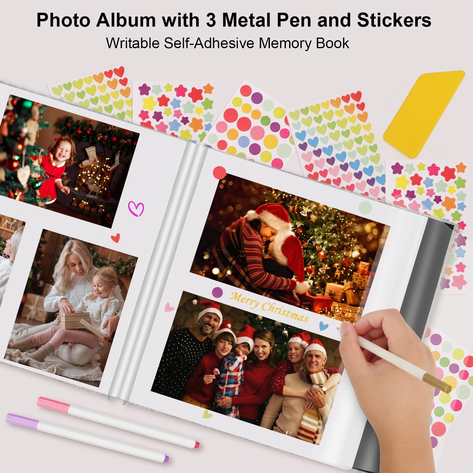 Zesthouse archival acid-free pages protect photos from fading and wear.