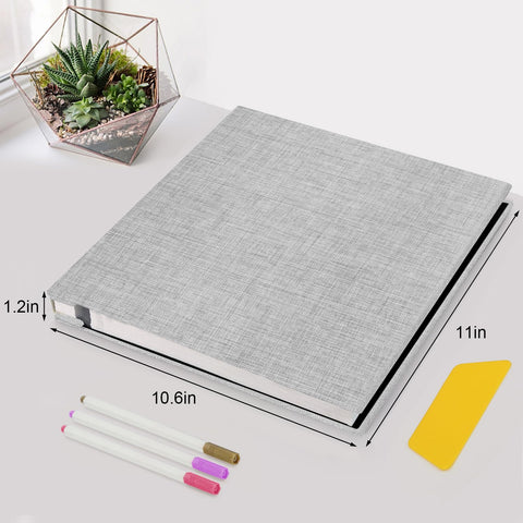 Zesthouse photo album inner pages white and black hold diverse photos securely.