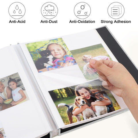 Zesthouse self-adhesive pages simplify pasting without damage.