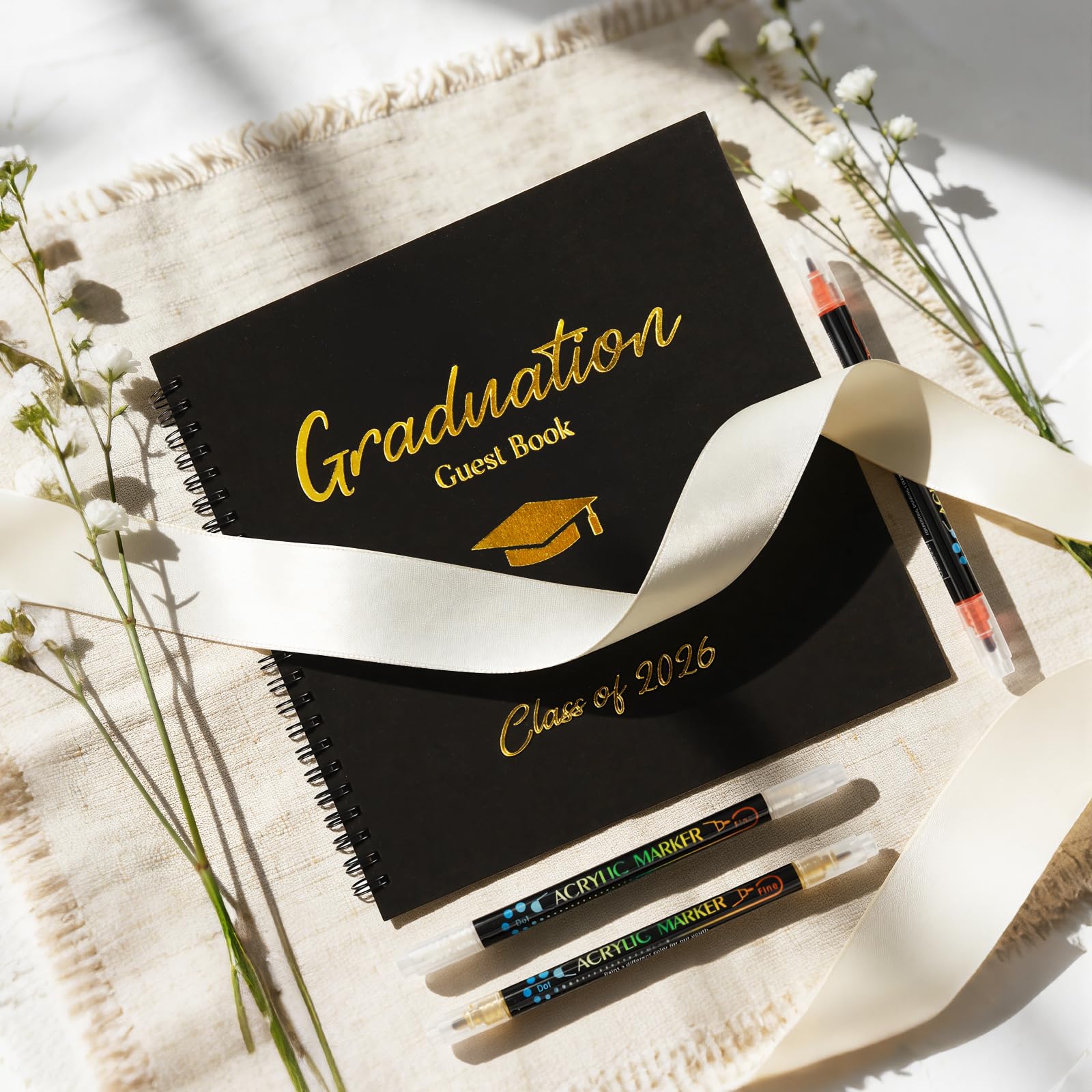 Zesua 30-page graduation guest book captures messages and memories from attendees
