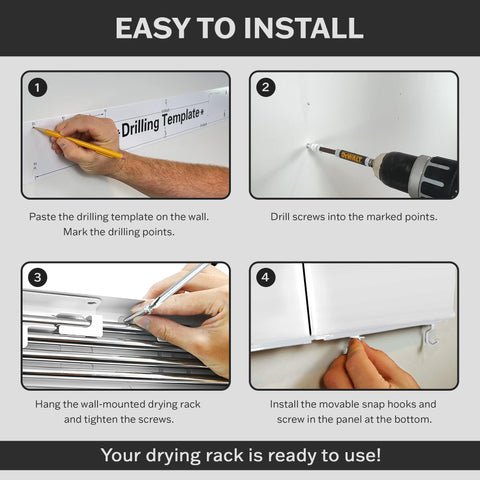 Zetez rack features 10 integrated hooks for hanging items
