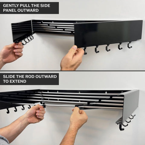 Zetez space-saving rack suitable for bathrooms or balconies.
