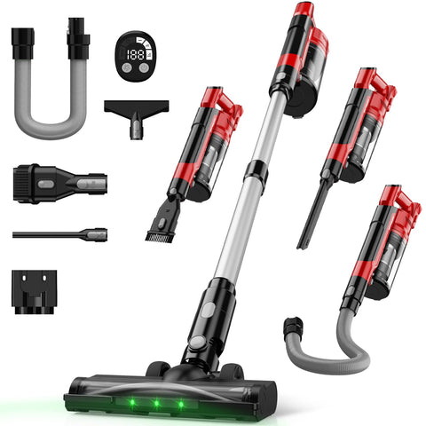ZEXAPE cordless vacuum showing Milwaukee battery compatibility for flexible power.