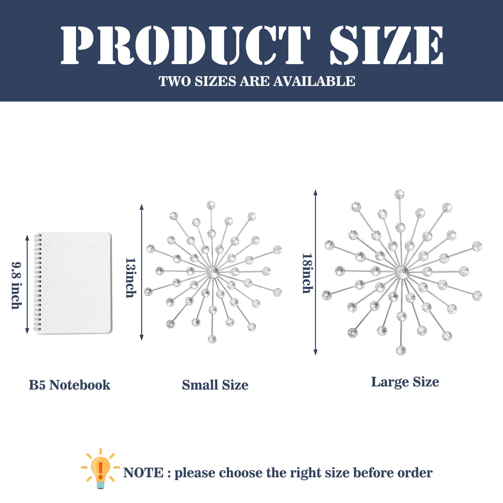 ZEXUIRU living room sunburst display enhances glam style.