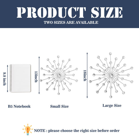 ZEXUIRU living room sunburst display enhances glam style.