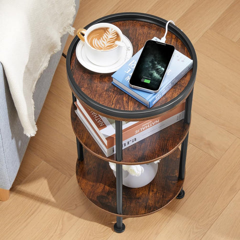 ZEXVIDA wood-like desktop with iron frame for sturdy daily use.