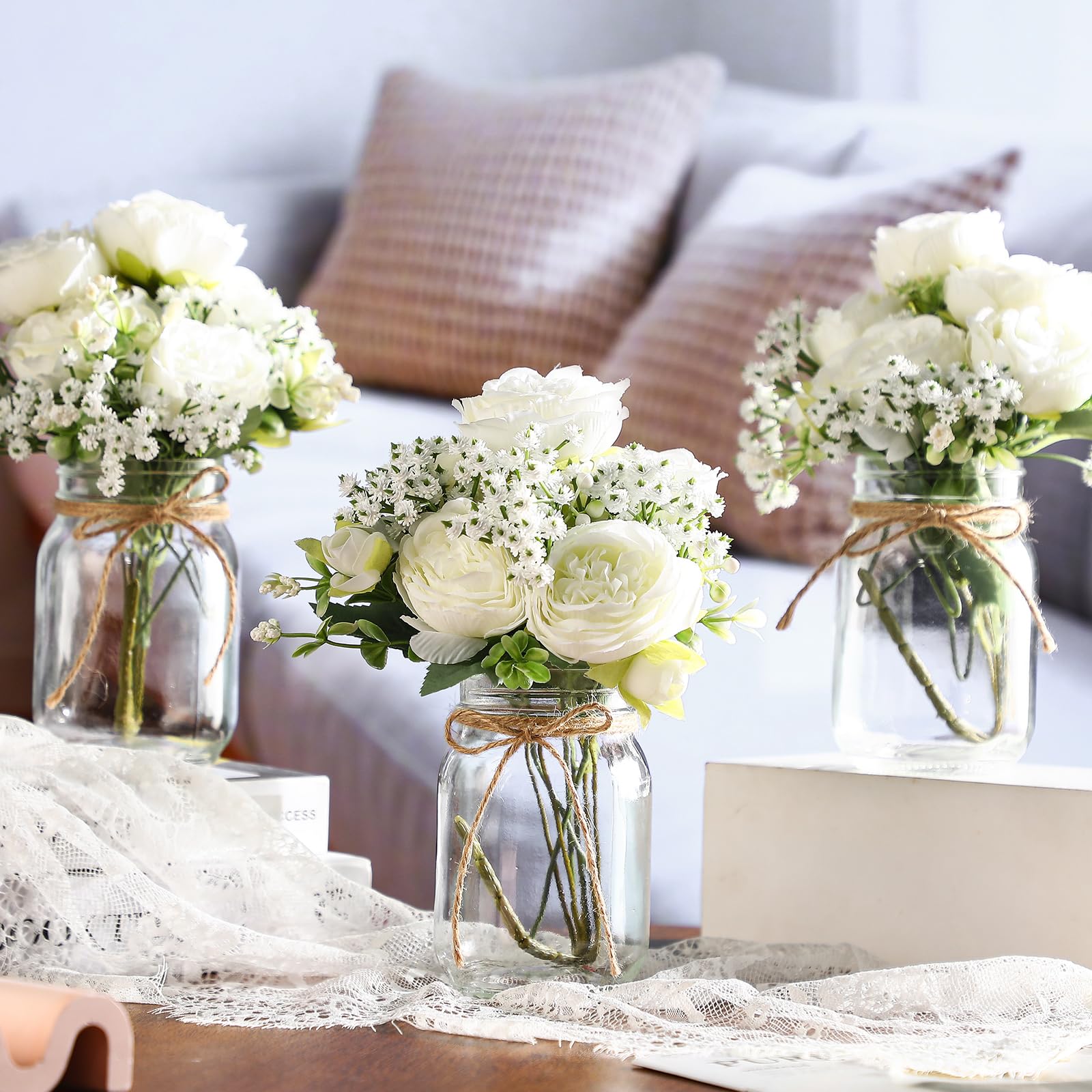 Zeyune artificial baby's breath sprigs add delicate fullness with no upkeep.