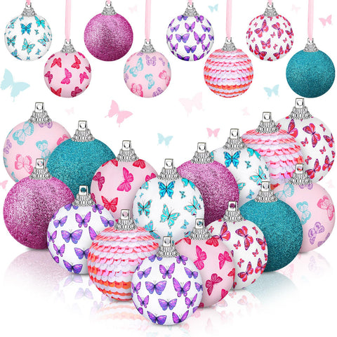 Zeyune spring ornaments 16-pcs varied styles for small trees and wreaths.