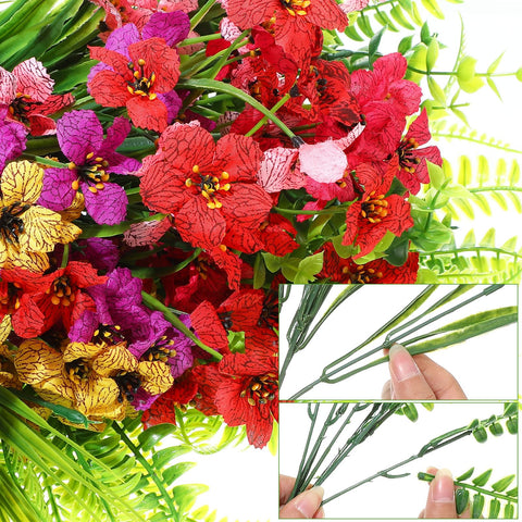 Zeyune UV-resistant flowers stay bright outdoors without fading over time.