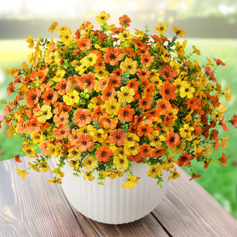 ZFProcess artificial flowers 12bundles daisy outdoor provide vibrant year-round color.