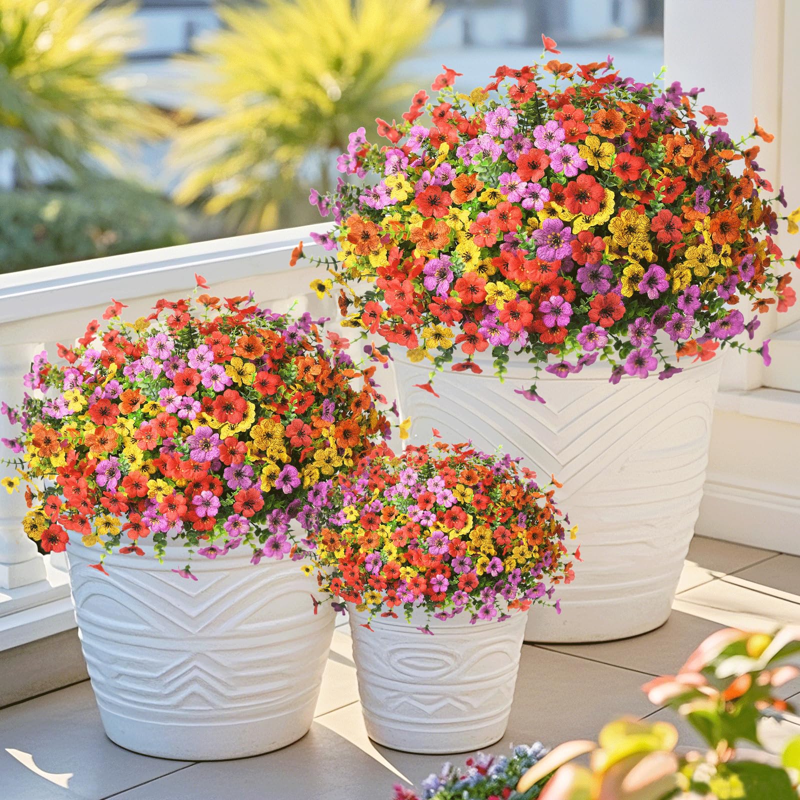 ZFProcess artificial flowers close-up showing lifelike petals and color