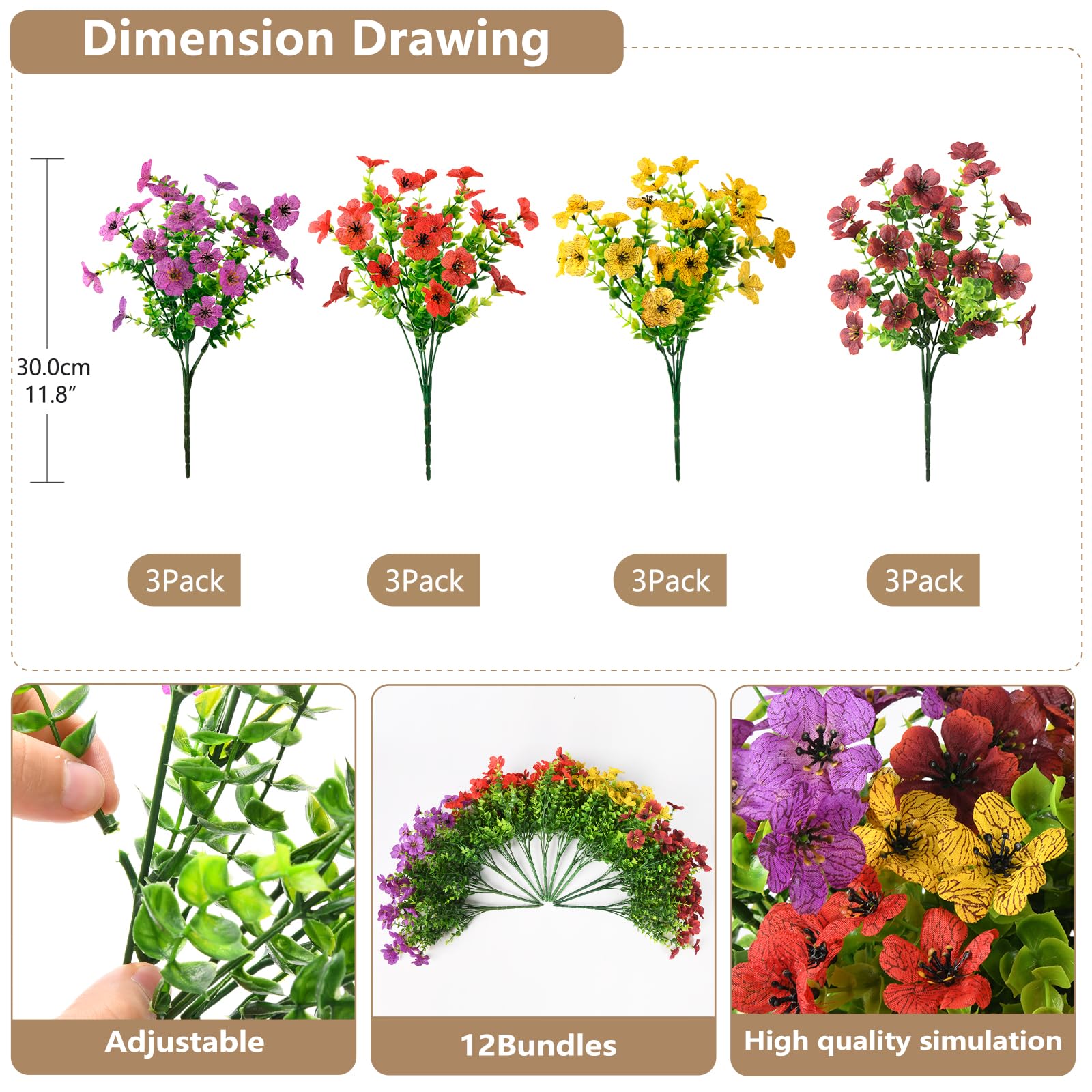 Vibrant daisies from ZFProcess for patio arrangements stay fresh year-round.