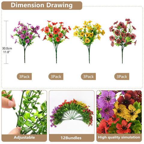 Vibrant daisies from ZFProcess for patio arrangements stay fresh year-round.