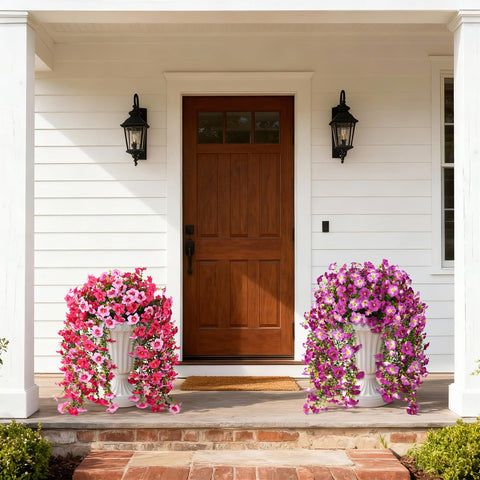 ZFProcess UV-resistant morning glory foliage preserves color on sunny patios and porches