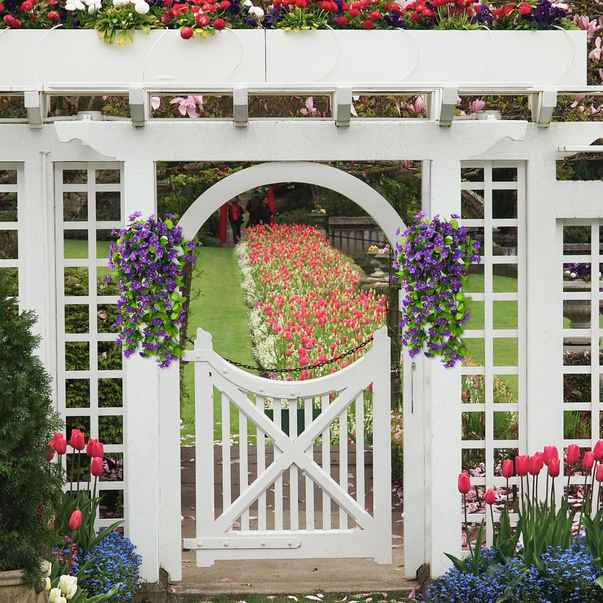 ZFProcess violet ivy bedroom decor that stays vibrant year-round.