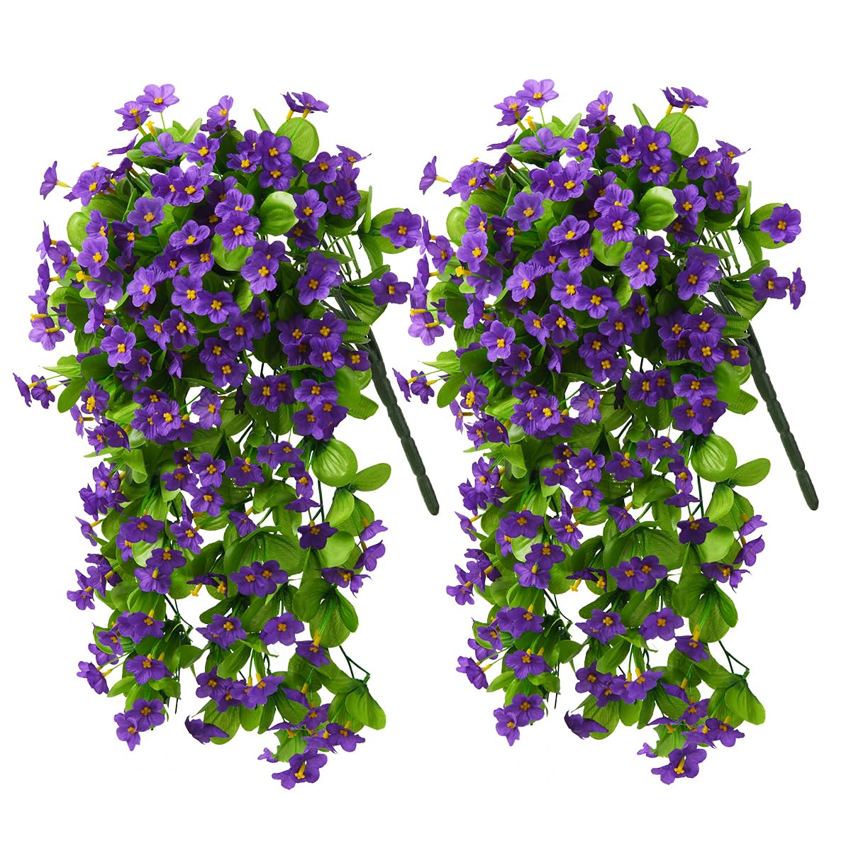 ZFProcess artificial hanging flowers violet ivy closeup for elegant indoor decor and durable outdoor use.