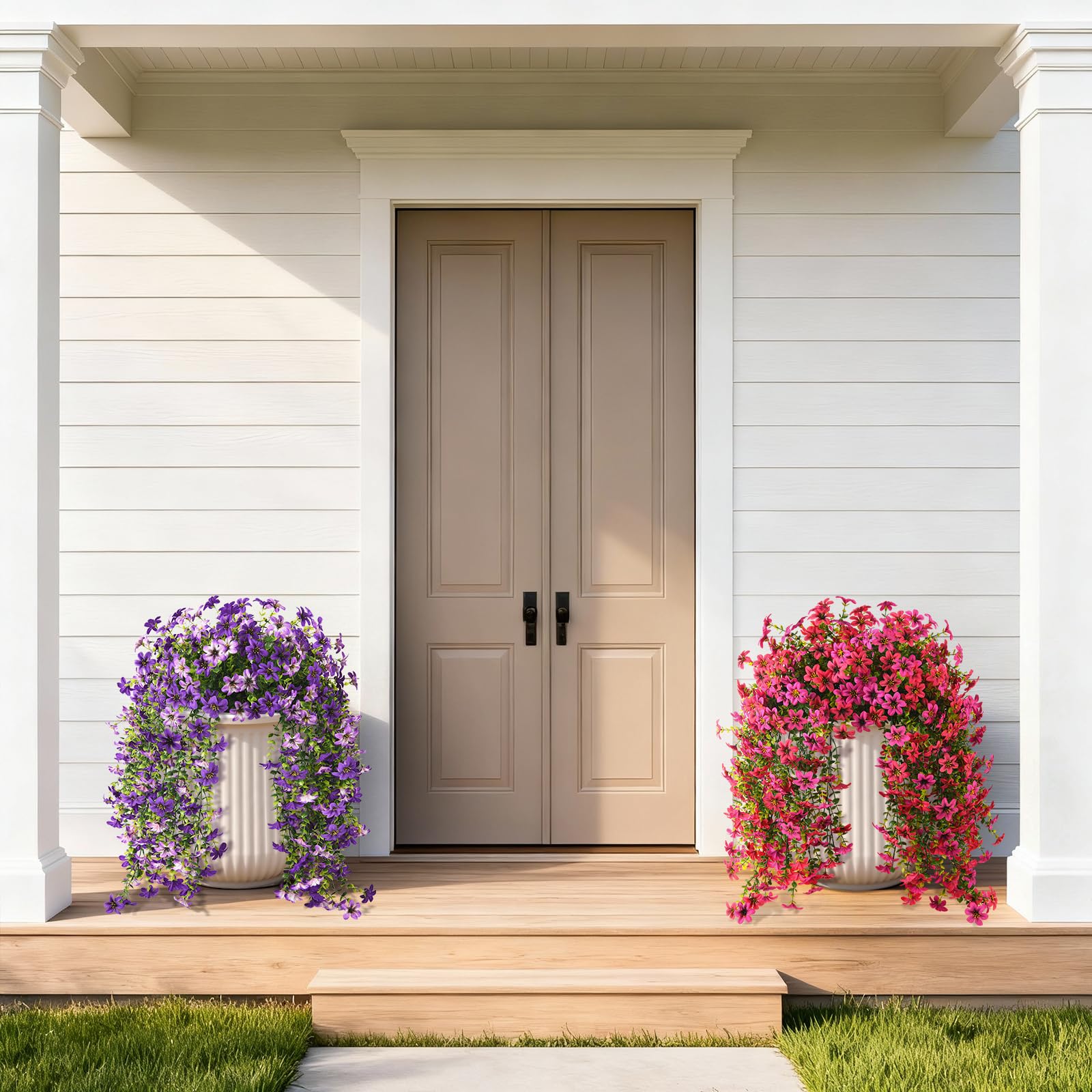 ZFProcess daisy branch adds soft greenery for indoor or balcony spaces