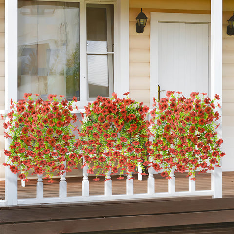 ZFProcess fake daisy decor for patio or porch that stays vibrant.