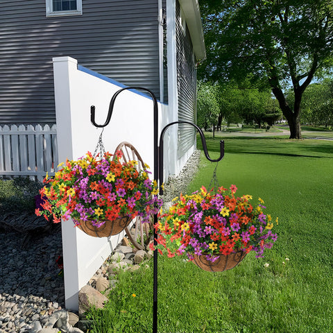 ZFProcess easy-assembly hanging flowers basket for quick seasonal setup.