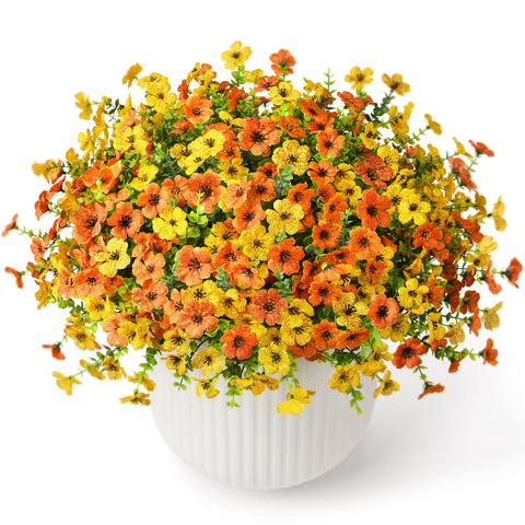 ZFProcess faux daisy bundles for porch decor with UV resistance and no watering needed.