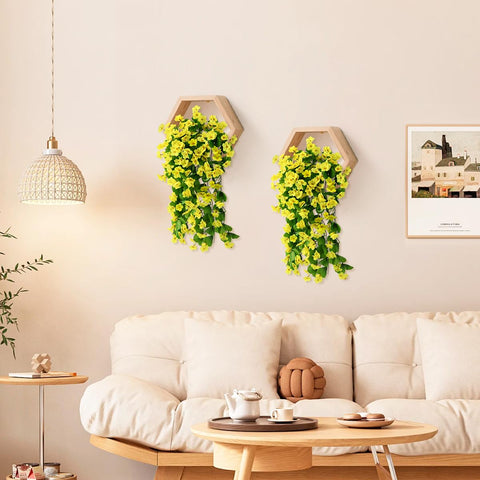 ZFProcess faux silk vines with UV resistance ideal for outdoor spaces.