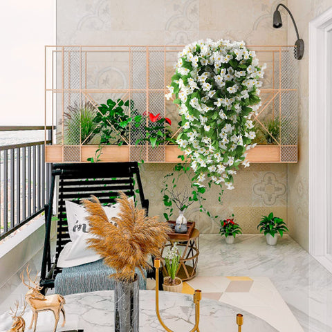 ZFProcess two-pack hanging vines suitable for indoor and outdoor spaces.
