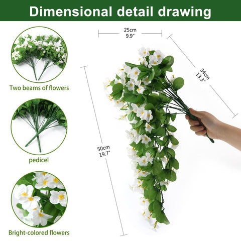 ZFProcess flexible stems and thin wire allow easy basket decoration.
