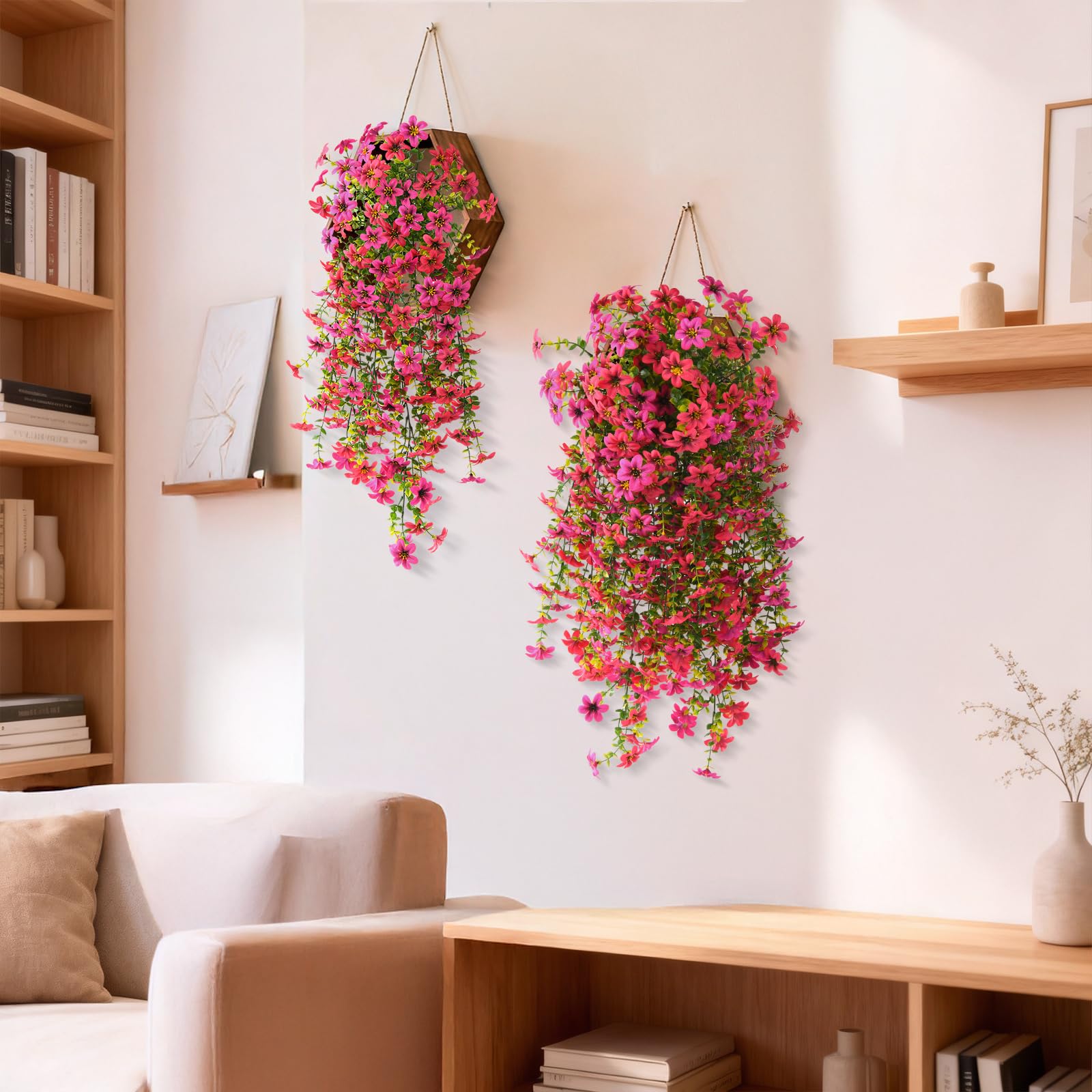 ZFProcess hanging flower display ideal for baby showers and events
