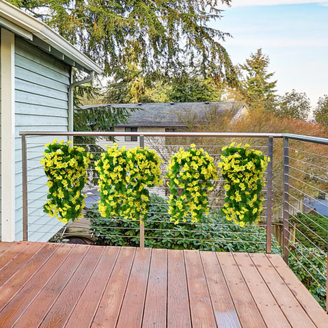 Hanging vines with flexible stems for easy basket styling by ZFProcess.
