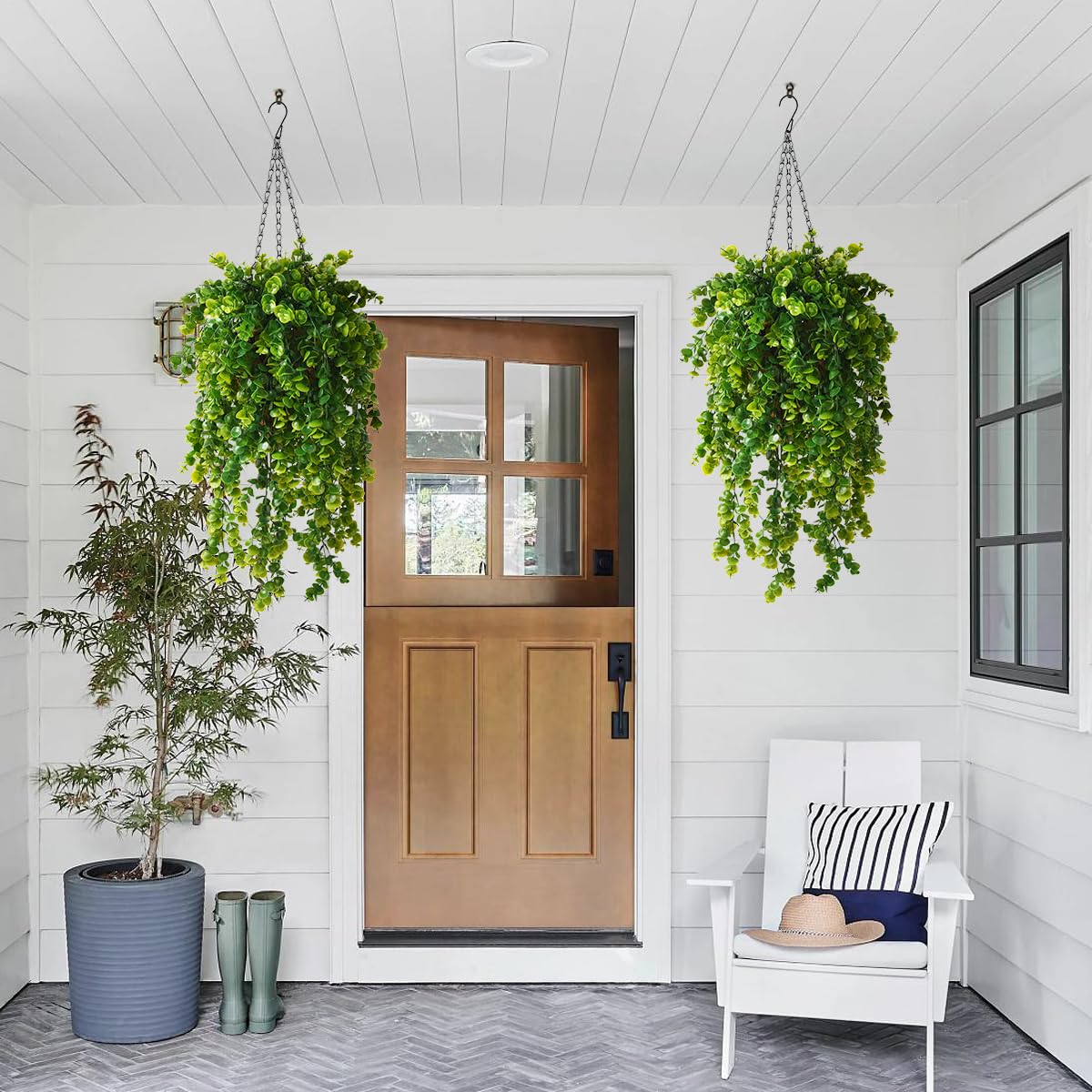 ZFProcess lifelike eucalyptus leaves ideal for summer parties or home decor