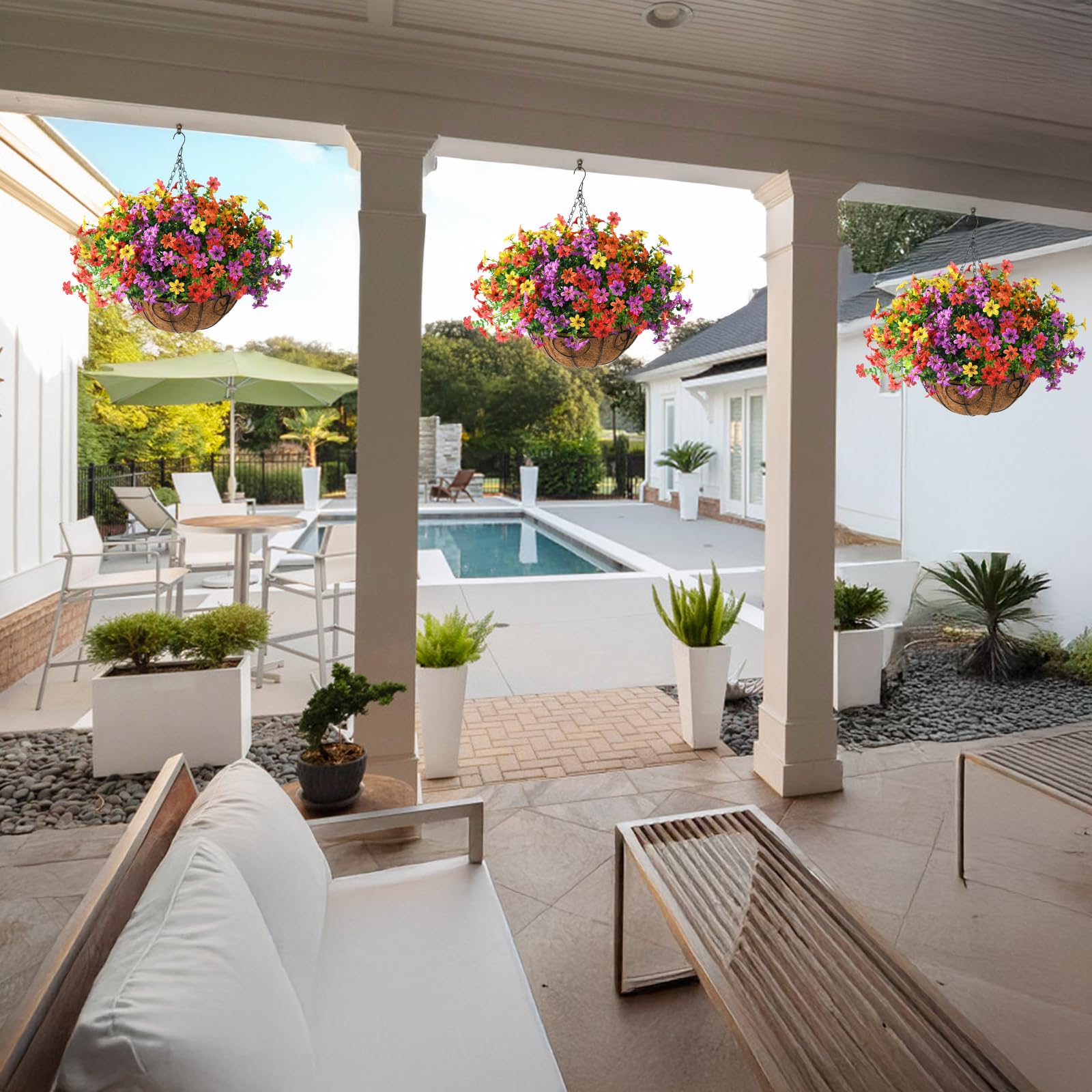 ZFProcess outdoor decor boosts curb appeal across patio, balcony, and front porch.