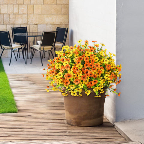 ZFProcess realistic-looking outdoor daisies for long-lasting decor in gardens.