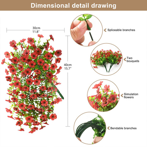 ZFProcess silk daisy outdoor flowers with UV resistance for weatherproof yard decor.