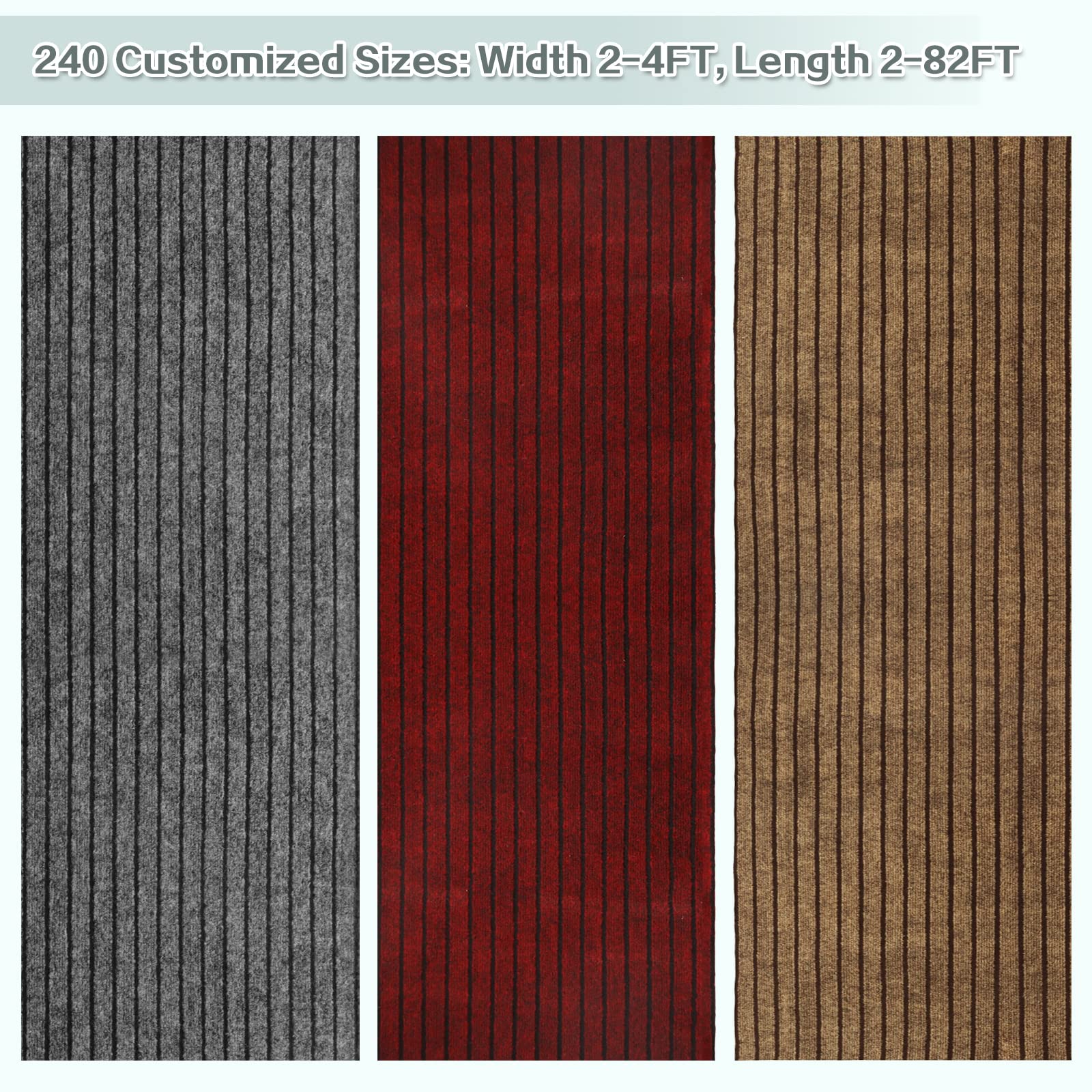 ZGR HOME&GARDEN versatile rug protects floors while adding texture