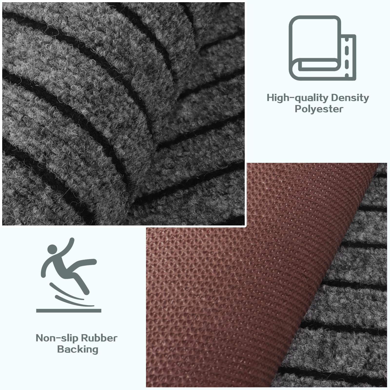 ZGR HOME&GARDEN non-slip rubber backing keeps kitchen path steady