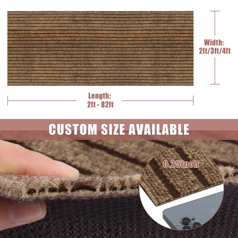 ZGR HOME&GARDEN Runner Rug with non-slip rubber backing stays in place on indoor floors