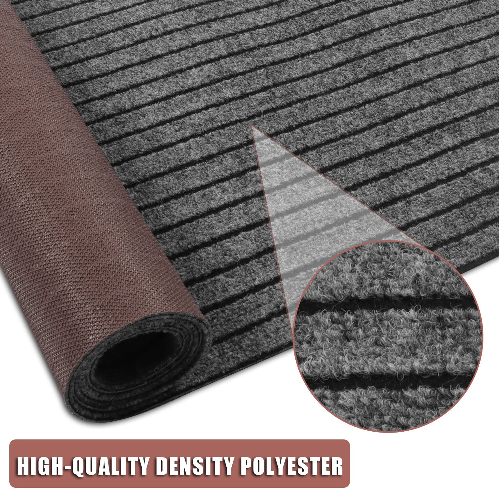 ZGR Runner Rug non-shedding fibers keep floors clean in high-traffic areas.