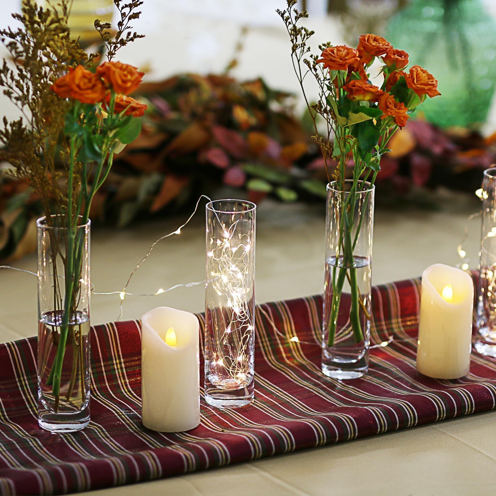 ZHAOHAI bud vase fits 1-2 stems for simple, elegant centerpieces