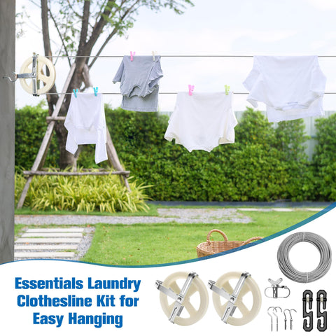 Zhaoyao portable outdoor clothesline for camping and travel drying.