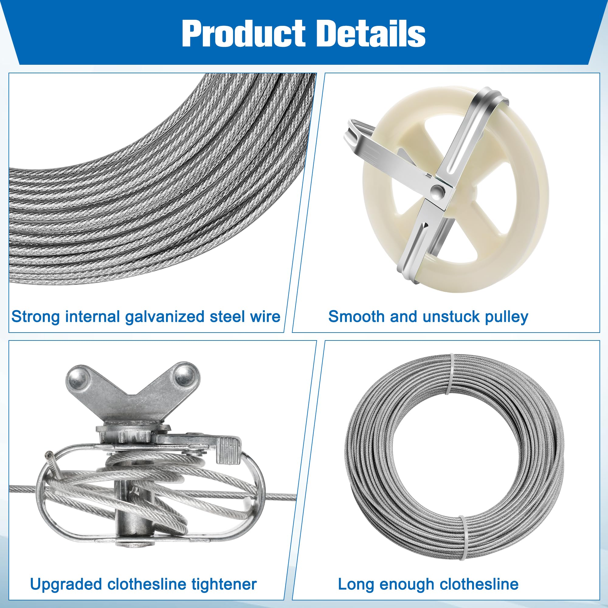 Zhaoyao S-type clothesline dividers for organized line separation.