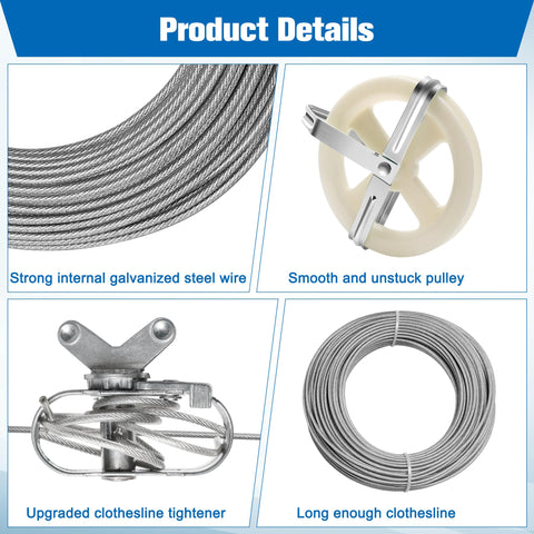 Zhaoyao S-type clothesline dividers for organized line separation.