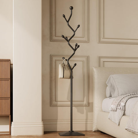 ZHBHYZ coat rack stand with reinforced cast-iron base for sturdy daily use.