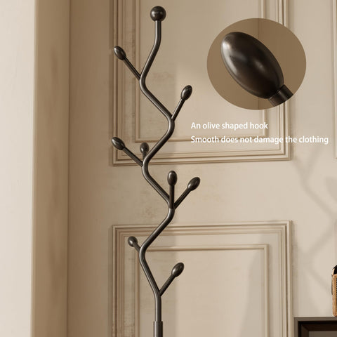 ZHBHYZ tree-shaped coat rack design stays stable and tangle-free.