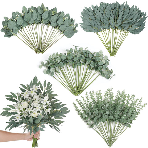 Zheart Silver Dollar Eucalyptus branch for DIY bouquets and elegant wedding accents