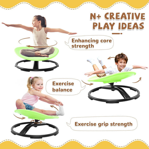 Zhenx Spinning Chair rotation enables smooth 360-degree movement for sensory play.