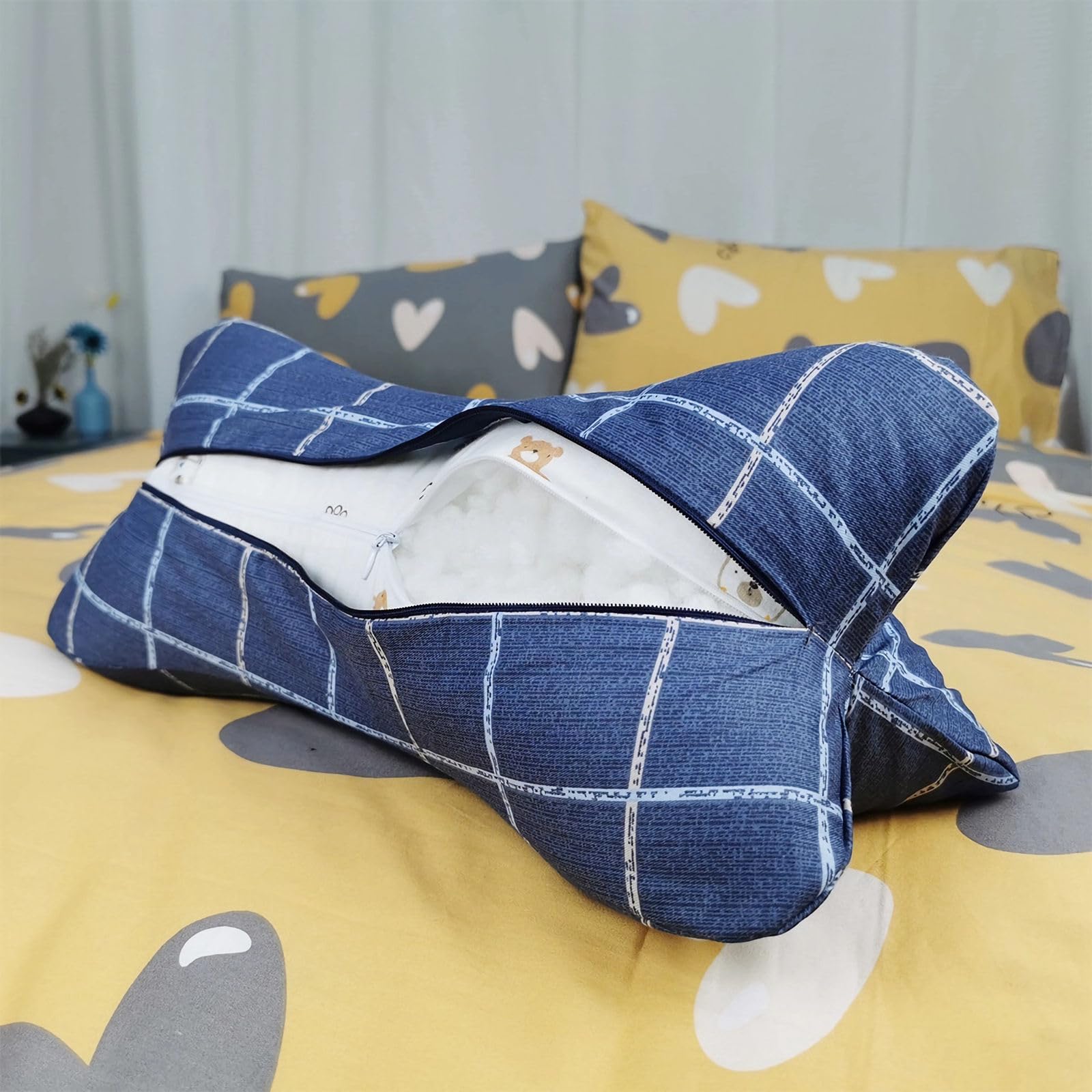 ZHIWEIKJ breathable cotton cover enhances comfort during use.