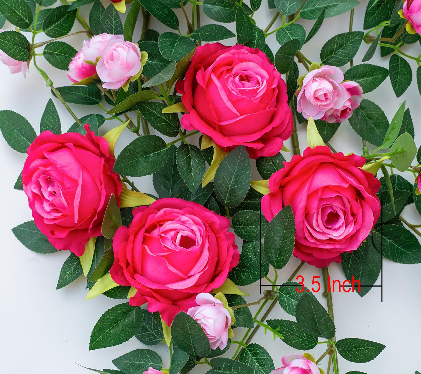 Zhixinyue artificial rose vine hanger ideal for weddings and home styling.