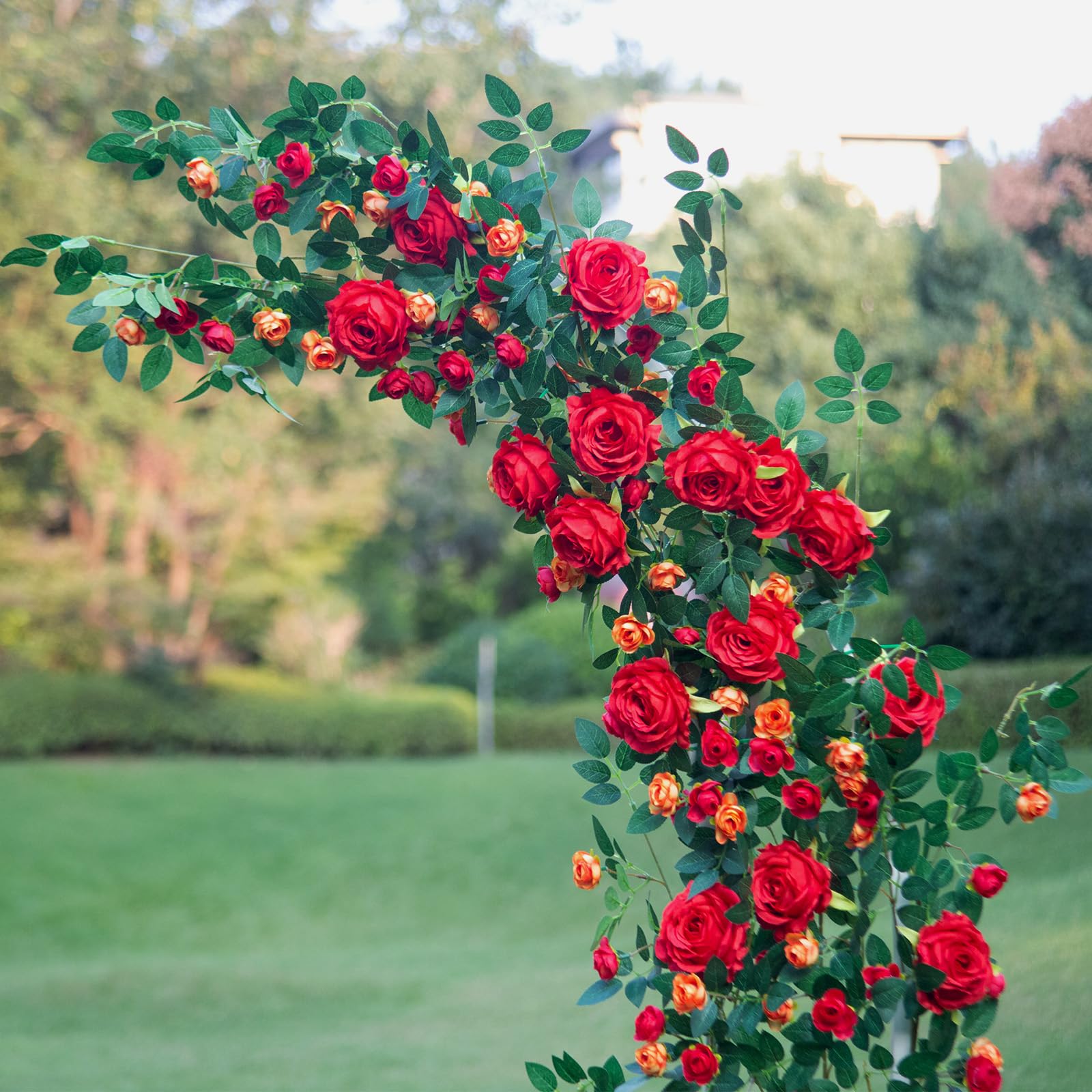 Zhixinyue rose garland durable materials for outdoor decor with lasting appeal.