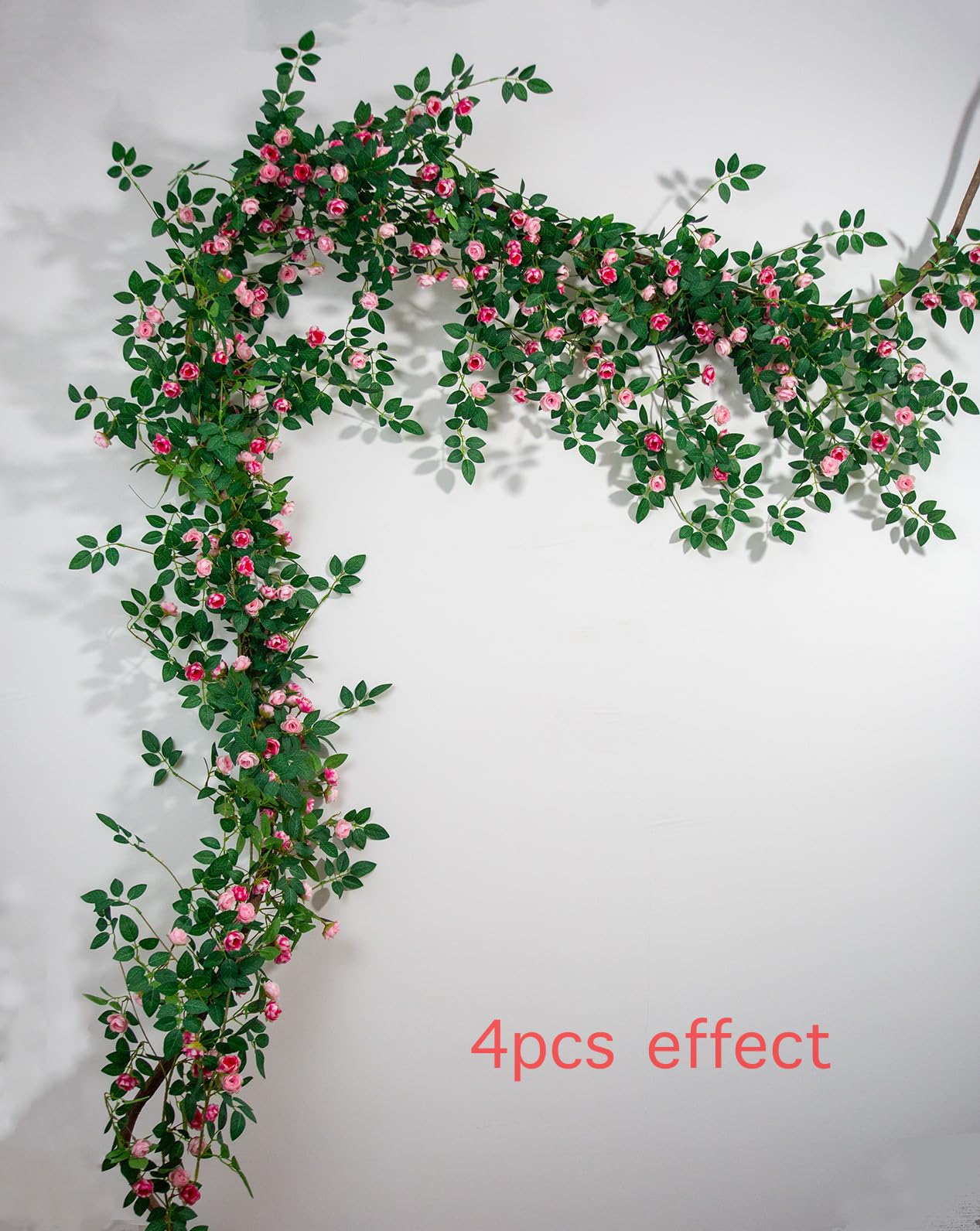 Zhixinyue 6ft garland stretched around arches for wedding-like elegance.